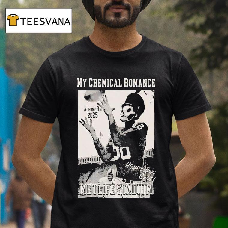 My Chemical Romance Homecoming Game Metlife Stadium August 09 2025 Football Shirt