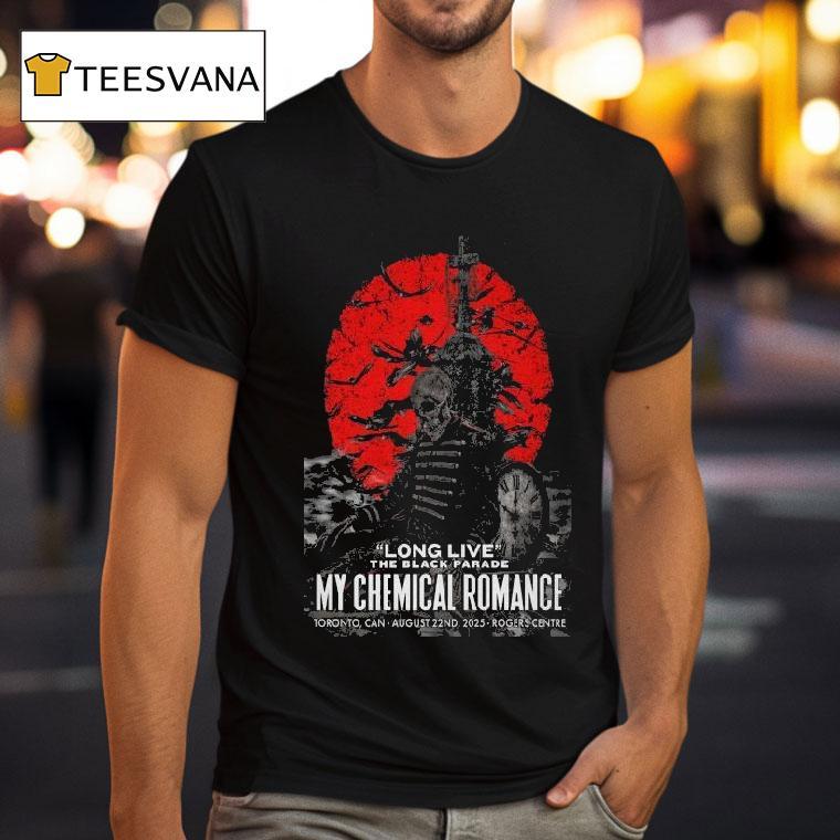 My Chemical Romance Long Live The Black Parade Toronto, On 08-22-2025 Skeleton Shirt