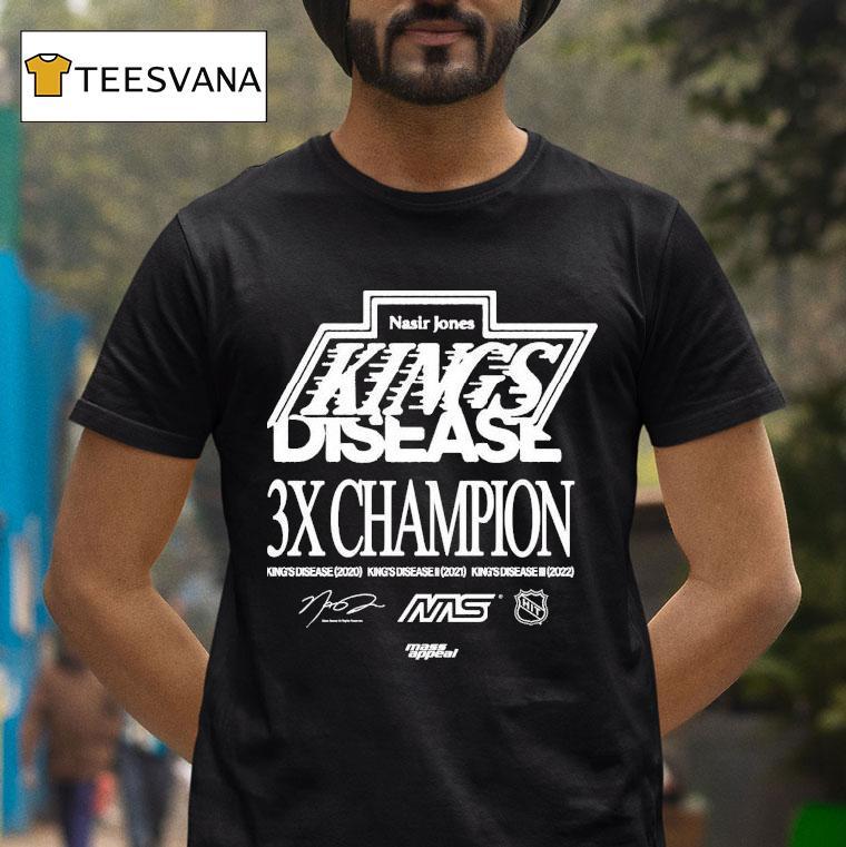 Nasir Jones Los Angeles Kings Disease 3x Champions Shirt