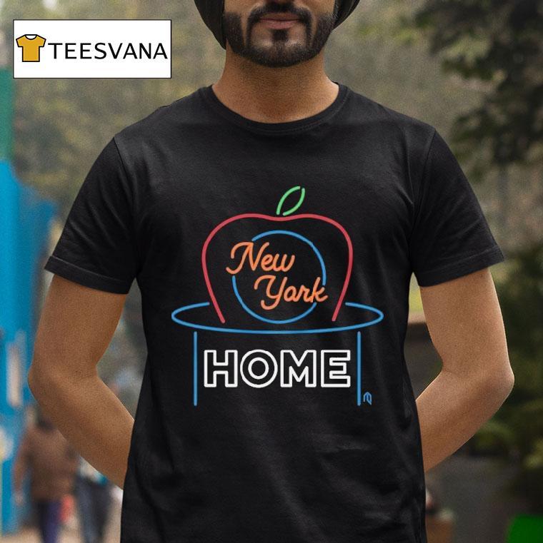 New York Mets Home Apple Neon Shirt