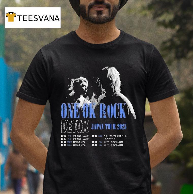 One Ok Rock Detox Japan Tour 2025 Dates Photo Shirt