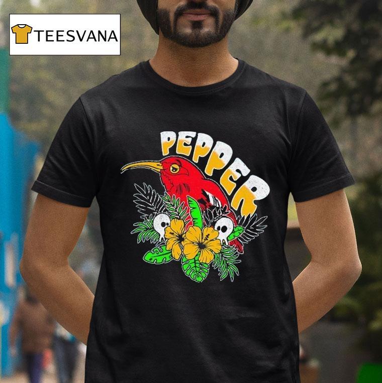 Pepper Iʻiwi Bird Sapphire Shirt