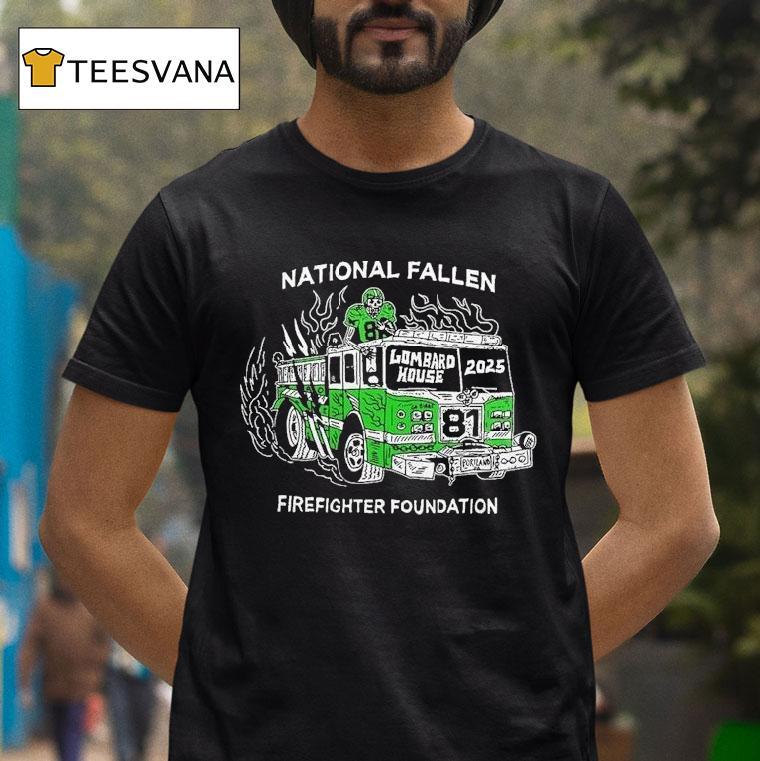 Philadelphia Eagles National Fallen Firefighters Foundation 2025 Lombard House Philly Shirt
