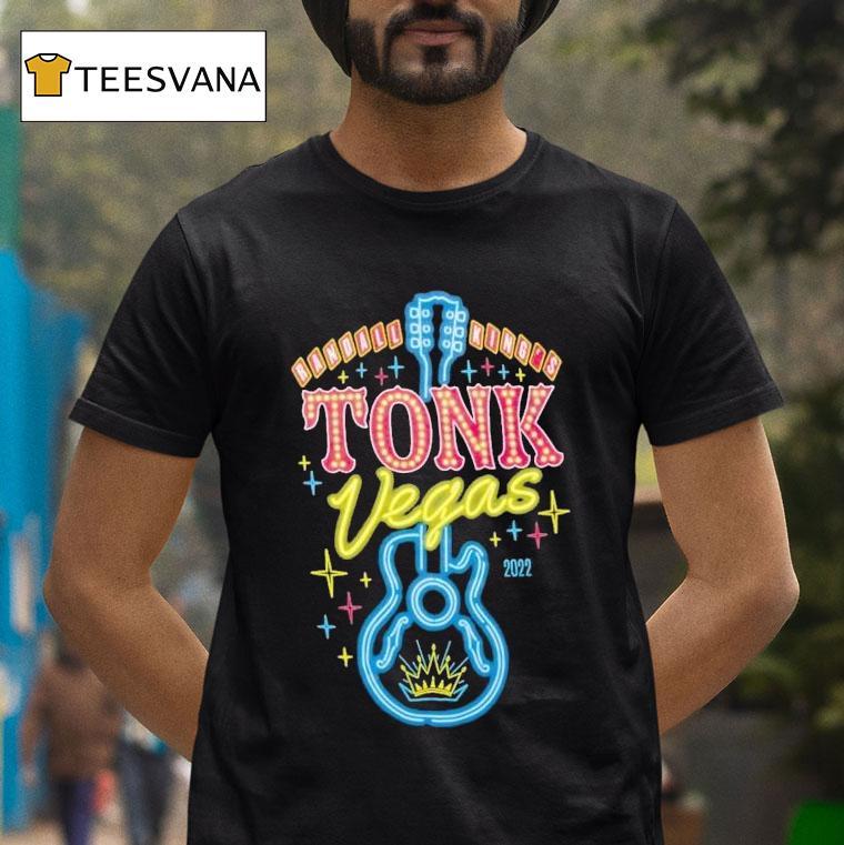 Randall King Tonk Vegas Guitar Neon Shirt