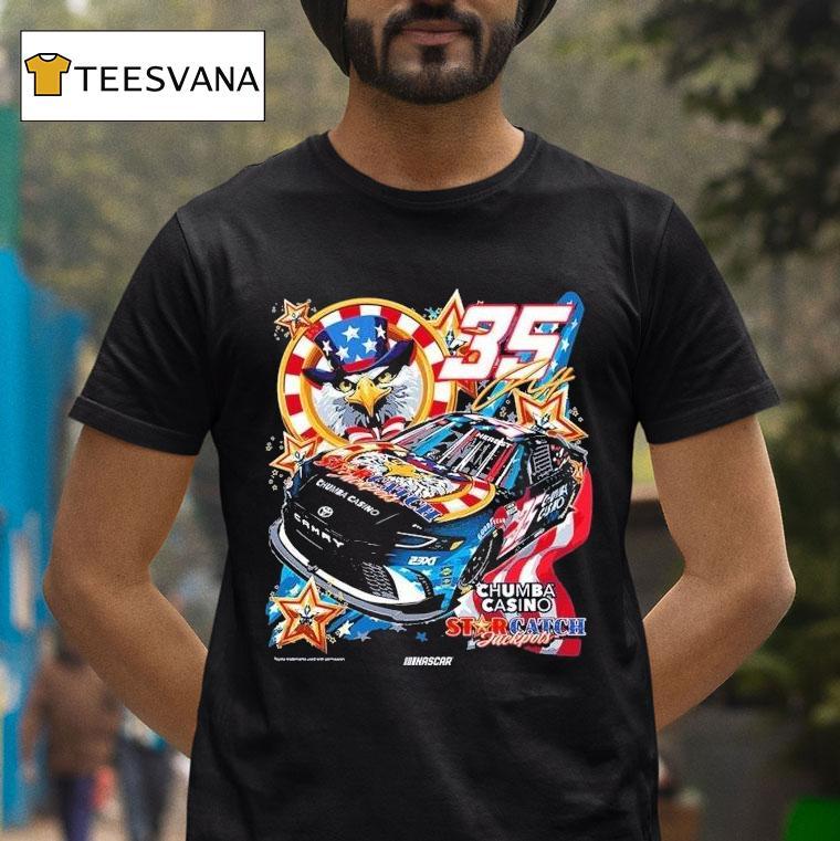 Riley Herbst Chumba Casino 23xi Racing Nascar Eagle Shirt