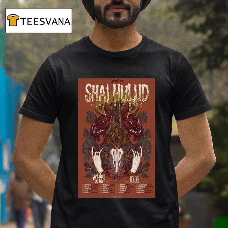 Shai Hulud Tour Usa 2025 Dates Hands Bunny Shirt