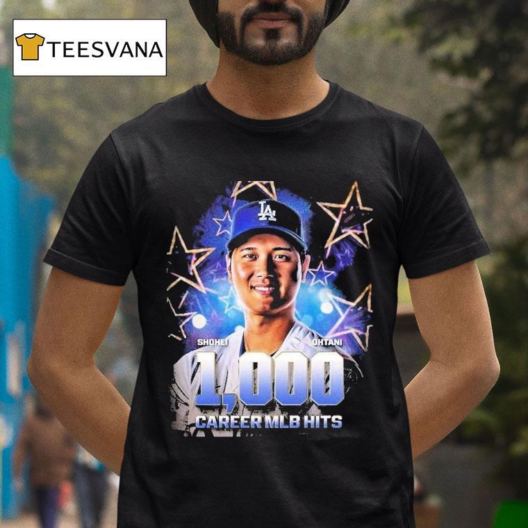 Shohei Ohtani From Los Angeles Dodgers Achieved 1000 Career Mlb Hits Shirt