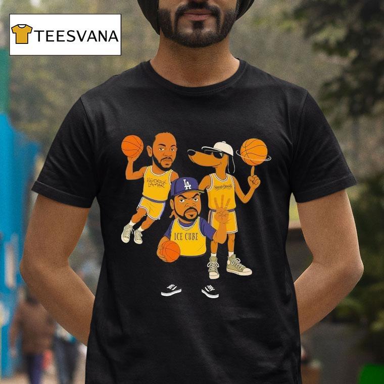 Snoop Dogg Kendrick Lamar And Ice Cube Big 3 Team Shirt