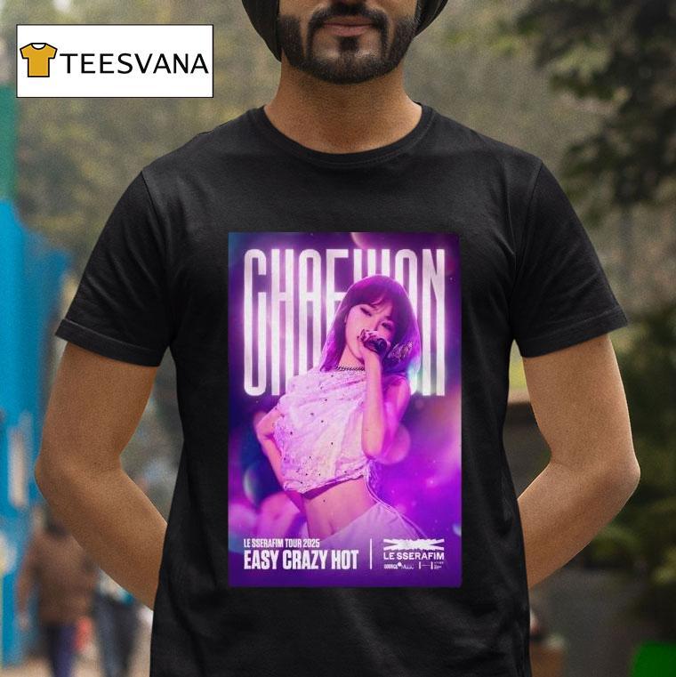 Sserafim Easy Crazy Hot Le Sserafim Tour 2025 Shirt