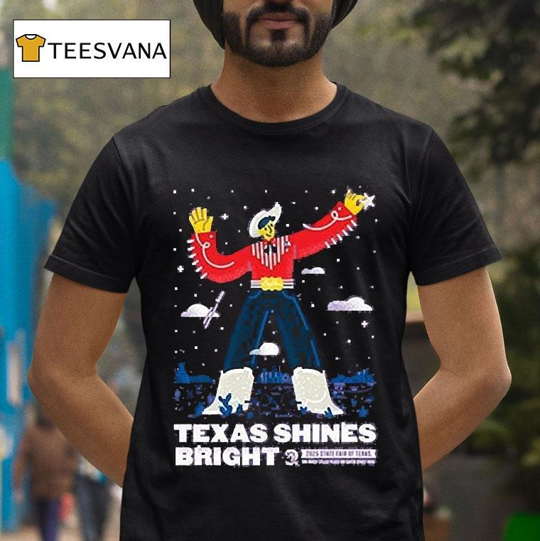 State Fair Of Texas 2025 Commemorative Art Texas Shines Bright Shirt