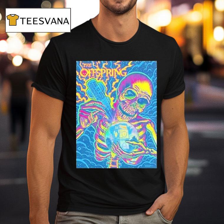 The Offspring At Washington State Fair In Puyallup On August 13 2025 Skeleton Shirt