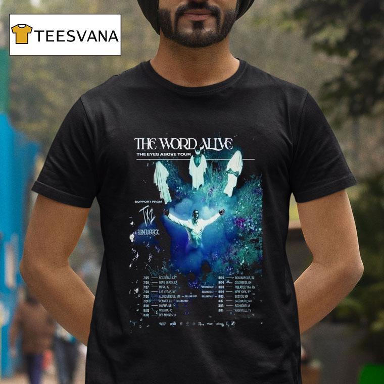 The Word Alive The Eyes Above Fall Tour 2025 Dates Shirt