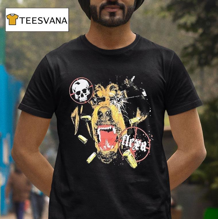 Top Flexana Angry Dog Shirt