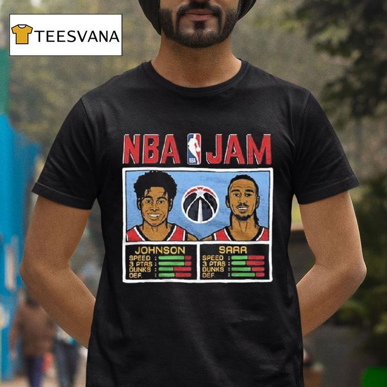 Tre Johnson And Alex Sarr Washington Wizards Nba Jam Shirt