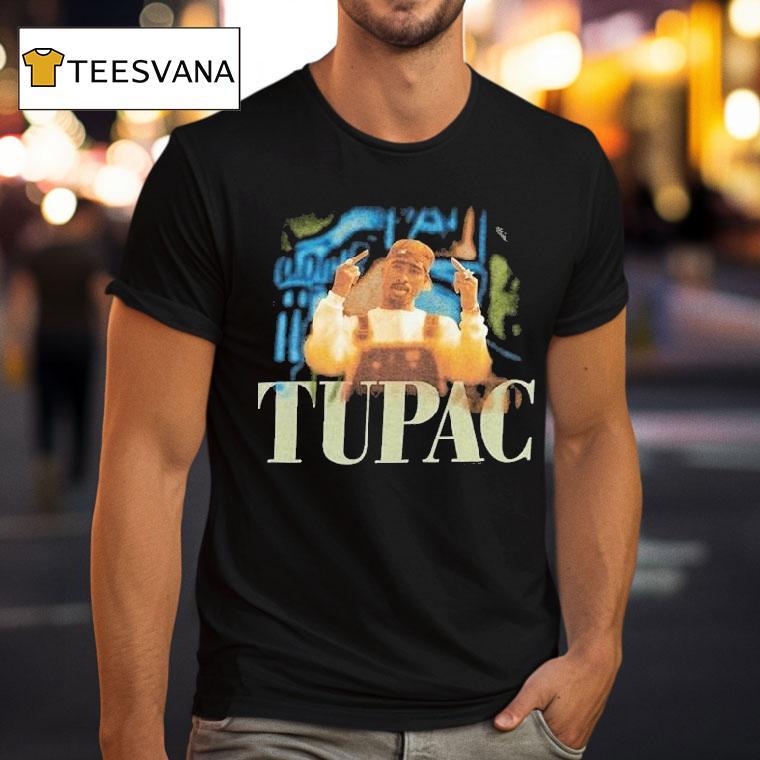 Tupac Shakur Middle Fingers Shirt