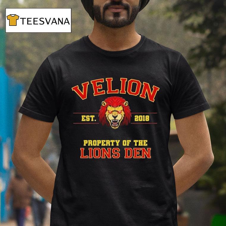 Velion Property Of The Lion's Den Est 2018 Shirt