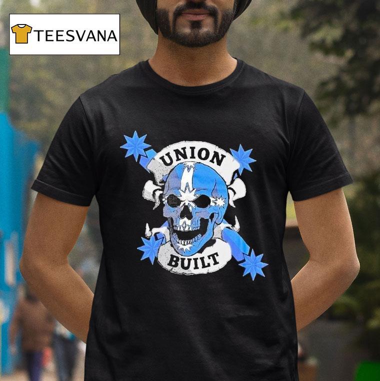 Victoria Cfmeu Union Built Fear Stops You Skull Shirt