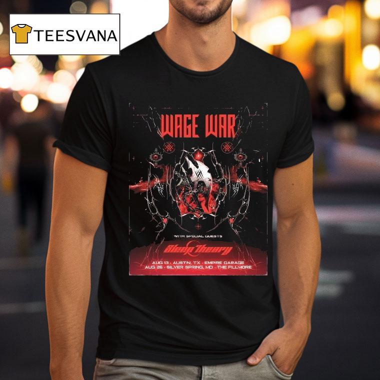 Wage War Austin Silver Spring Sideshows Aug 13 26 2025 Shirt