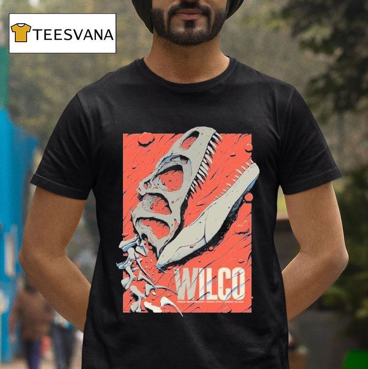 Wilco Ogden Utah At Ogden Amphitheater On August 20 2025 The T-rex Bones Shirt