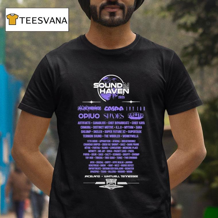 Wobble Factory Sound Haven 2025 Lineup Shirt