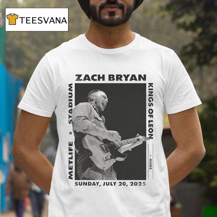 Zach Bryan Metlife Stadium 2025 Meadowlands Kings Of Leon Shirt